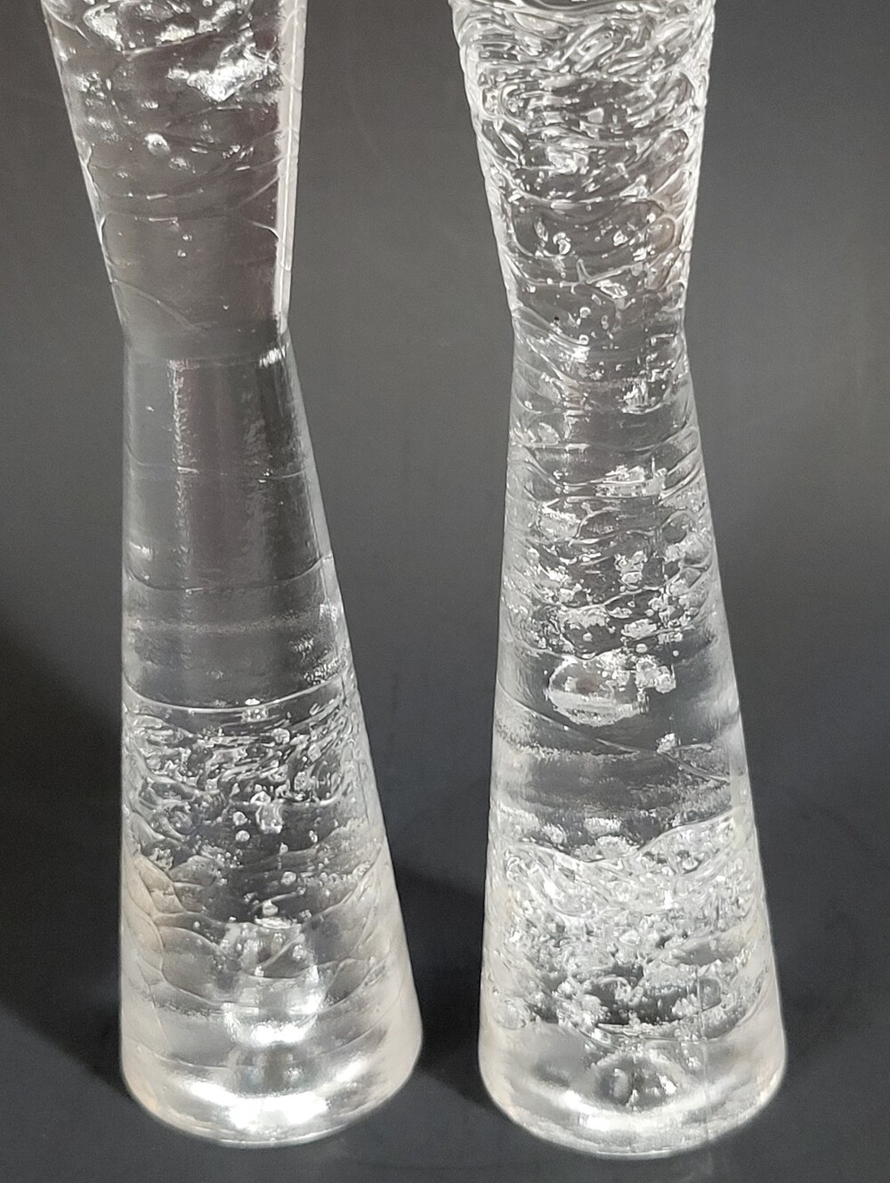 Pair Iittala Arkipelago Hourglass Candlestick Holders Timo Sarpenava Vtg 60s MCM - Picture 7 of 14